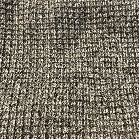 J Crew Womens Gray Chunky Knit Rectangular Comfy Cozy Warm Infinity Scarf - Picture 7 of 9